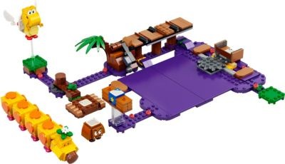 LEGO LEGO Super Mario Bundle: Starterset 71360 Abenteuer mit Mario Starterset + Erweiterungsset 71383 Wigglers Giftsumpf Набор LEGO Super Mario: стартовый набор 71360 «Приключения с Марио», стартовый набор + дополнительный набор 71383 «Ядовитое болото Виг