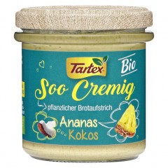 Tartex Bio soo cremig pflanzlicher Brotaufstrich Ananas Kokos 140 г