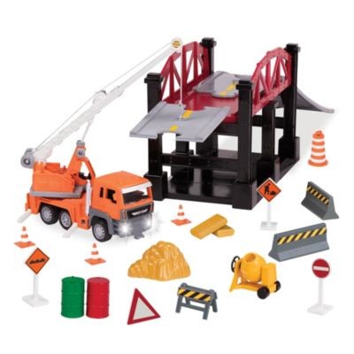 DRIVEN Spielset Construction Baustelle Brucke Игровой набор Строительство строительной площадки мост