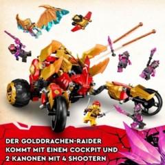 LEGO LEGO NINJAGO 71773 Kais Golddrachen-Raider LEGO NINJAGO 71773 Золотой налетчик драконов Кая