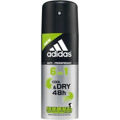 adidas (Адидас) Functional Male Deodorant Spray Дезодорант спрей 6 in1 Cool &amp; Dry 48 h, 150 мл