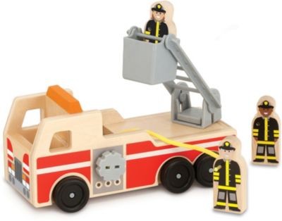 Melissa Doug Feuerwehrfahrzeug aus Holz Пожарная машина из дерева