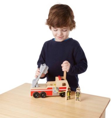 Melissa Doug Feuerwehrfahrzeug aus Holz Пожарная машина из дерева