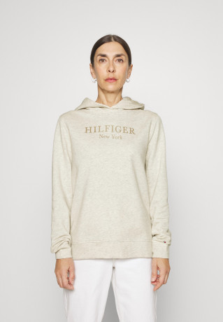 Tommy Hilfiger HOODIE Sweatshirt heathered oatmilk ХУДИ Свитер овсяное молоко