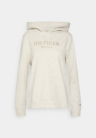 Tommy Hilfiger HOODIE Sweatshirt heathered oatmilk ХУДИ Свитер овсяное молоко