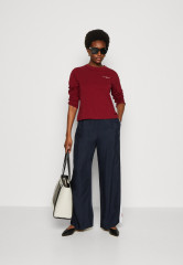 Tommy Hilfiger MINI LOGO Long sleeved top rouge MINI LOGO Топ с длинными рукавами румяна