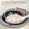 Mutoy Mutoy Multikocher 2L Reiskocher mit Dampfgarer,Antihaft-Garen,One-Touch-Bedienung, Perfekt fur 1-4 Personen zum Kochen von Reis,Fleisch,Nudeln oder Suppe Мультиварка Mutoy, рисоварка объемом 2 л с пароваркой, антипригарное приготовление, управление