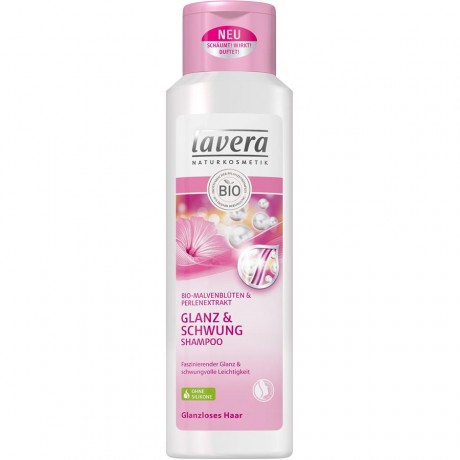 Lavera (Лавера) Shampoo Glanz & Schwung Shampoo Восстанавливающий Шампунь для волос Bio-Malivenbluten & Perlenextrakt, 250 мл