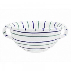 Gmundner Keramik Gmundner Keramik Traunsee Schussel mit Henkel 25 cm Чаша Traunsee керамики Gmundner с ручкой 25 см