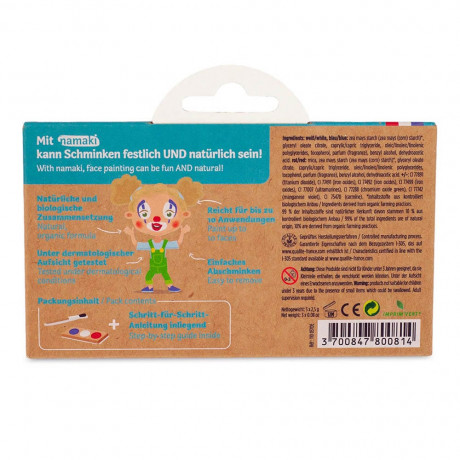 Namaki Schminkset Clown & Harlekin 7.5g Набор для макияжа Клоун и Арлекин 7.5г