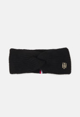 Tommy Hilfiger EFFORTLESS HEADBAND Ear warmers black ОБЕСПЕЧЕНИЕ БЕЗ УСИЛИЯ Грелки для ушей черный