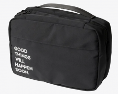 Vito &amp; Joe Kulturbeutel Herren schwarz &quot;good things will happen soon&quot; Косметическая сумочка для мужчин, 1 шт.
