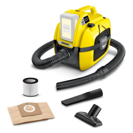 Karcher Professional Karcher Professional Nass-Trocken-Akkusauger 18V Akku-Mehrzwecksauger WD 1 Compact Battery Karcher Профессиональный беспроводной пылесос для влажной и сухой уборки Беспроводной многоцелевой пылесос 18 В WD 1 Compact Battery