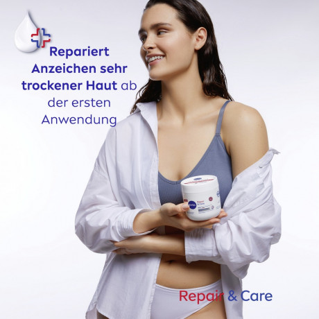 NIVEA Body Repair & Care Creme Urea, 400 ml, Нивеа Крем для тела, 18% мочевина, провитамин B5 и глицерин, для очень сухой и огрубевшей кожи, 400 мл