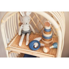 jollein Beissring aus Naturkautschuk Moon jeans blue Кольцо для прорезывания зубов из натурального каучука Moon Jeans синее