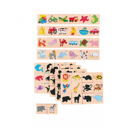 Woodyland Holzspielzeug Match The Shadows \/ Legespiel Деревянная игрушка Match The Shadows / Расстановочная игра