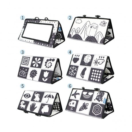 Vetaka Stoffbuch mit Spiegel fur Kinder Тканевая книга с зеркалом для детей