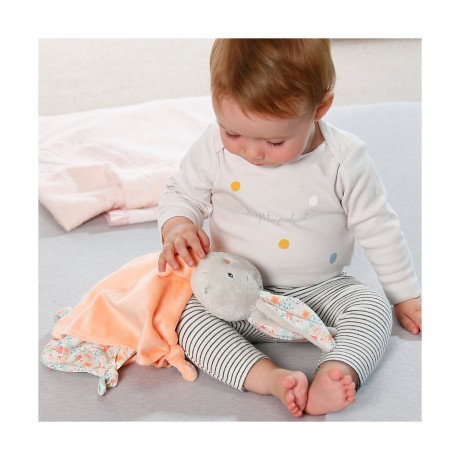 Fehn Schmusetuch Hase Deluxe mit Schnullerhalter Одеяло кролик делюкс с держателем для соски