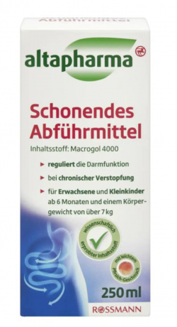 Altapharma Schonendes 250ml, Мягкое слабительное для детей и взрослых, 250мл