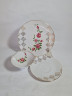 Чайное трио винтажное Winterling Kirchenlamitz Bavaria с розовыми розами и золотистым декором, фарфор, Германия, 1970-80гг.