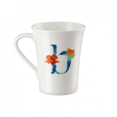 Hutschenreuther Hutschenreuther Flower Alphabet Becher mit Henkel B-Begonia 0,40 L Кружка Hutschenreuther Flower Alphabet с ручкой B-Begonia 0,40 л