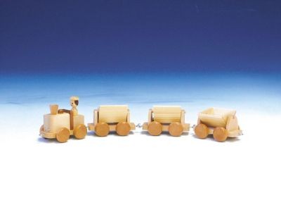 Holzspielzeug Holzeisenbahn natur  Lange 40 cm NEU Деревянная игрушка поезд деревянный натуральный Длина 40 см НОВИНКА