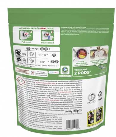 Ariel Colorwaschmittel Flussig All-in-1 Pods Grobpackung 100WL, Капсулы All-in-1 для стирки цветоного белья 100 штук