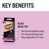 Schwarzkopf Brow Tint Permanent Black 3st, Краска для бровей, стойкая, до 10 применений, черная, 3штуки