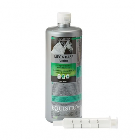 EQUISTRO SET: Mega Base Junior 1000ml + MEGA BASE 3kg, Набор для лошадей Equistro: Mega Base Junior 1 л + Mega Base 3 кг, жидкость + порошок, для роста, развития и ежедневного баланса лошадей и жеребят, комплекс витаминов и минералов