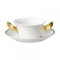 Rosenthal meets Versace Rosenthal Versace Ikarus Medaillon Meandre d Or Suppentasse 2-tlg. Rosenthal Versace Ikarus M?daillon M?andre d Or Суповая чашка 2 шт.