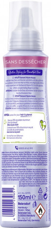 NIVEA Diamond Volume Styling Mousse, 150 ml, Нивеа Мусс для объёма волос, пантенол и витамин B3, двойной объём и бриллиантовый блеск, ультрасильная фиксация до 24ч, 150 мл