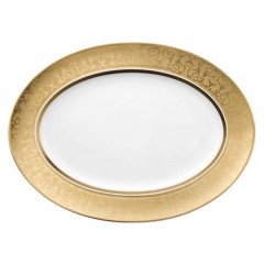 Rosenthal meets Versace Rosenthal Versace Medusa Gala Gold Platte 40,5 x 30 cm Rosenthal Versace Medusa Gala Золотая тарелка 40,5 x 30 см