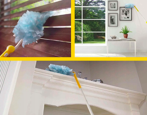 Swiffer Staubmagnet XXL Starter Set (Griff + 2 Tucher) Свиффер Магнитная щетка для удаления пыли Стартовый комплект XXL: 1 магнитная щетка с телескопической ручкой 90см + 2 сменные салфетки-насадки 