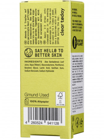 NO COSMETICS clear today AHA/PHA Chemical Peeling Serum, 20 ml, No Cosmetics Пилинг для лица с кислотами AHA и PHA, обновление и выравнивание тона, для всех типов кожи, 20 мл