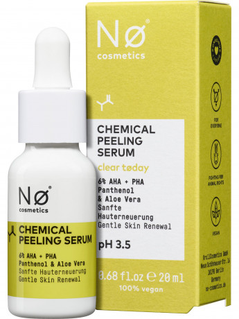 NO COSMETICS clear today AHA/PHA Chemical Peeling Serum, 20 ml, No Cosmetics Пилинг для лица с кислотами AHA и PHA, обновление и выравнивание тона, для всех типов кожи, 20 мл