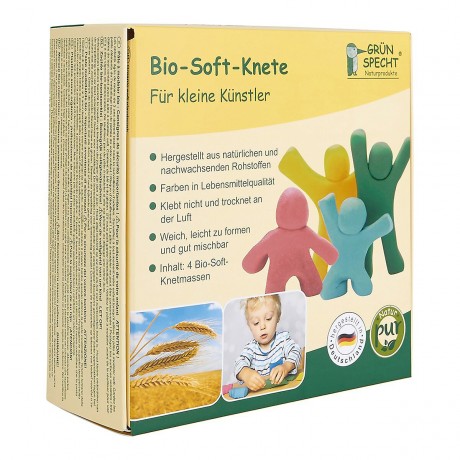 Grunspecht Bio-Soft-Knete 4 Farben Органическая мягкая глина 4 цвета