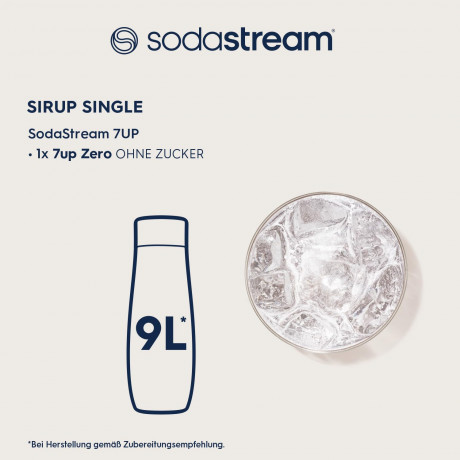 SodaStream 7UP Sirup, Сироп для приготовления 7UP, без сахара, 440 мл