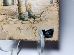 Silberdistel fayence, Силбердистел Декоративное фаянсовое подвесное панно-хромолитография &quot;Водонос&quot;, Германия 1965г.