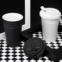 KPM Berlin KPM Kurland Schwarz To-go Becher Single 0,35 L KPM Kurland Черная кружка на вынос 0,35 л