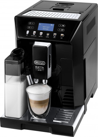 De'Longhi De'Longhi Kaffeevollautomat ECAM 46.860.B Eletta Evo, schwarz, inkl. Pflegeset im Wert von € 31,99 UVP Полностью автоматическая кофемашина De'Longhi ECAM 46.860.B Eletta Evo, черная, включая набор для ухода, рекомендуемая розничная цена 31,99 е