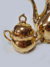 Moschendorf Retsch Wunsiedel Фарфоровый набор посуды для чая с обильной позолотой "Золото": чайник 19см x 18см, молочник 8см x 9см, сахарница 10см x 12см, Германия, 1960-70гг.