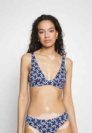 Tommy Hilfiger FIXED Bikini top navy white navy white FIXED Верх бикини темно-белый темно-белый