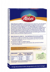 ABTEI Vitamin D3 2500 I.E. Tabletten Titandioxidfr 50st, Витамин D3 2500 + Цинк + Селен, 50шт