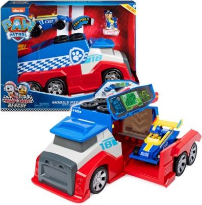 Spin Master PAW Patrol Ready Race Rescue Mobile Pit Stop Team-Fahrzeug inkl. Chase-Figur  Fahrzeug PAW Patrol Ready Race Rescue Mobile Pit Stop Team Vehicle включает фигурку погони
