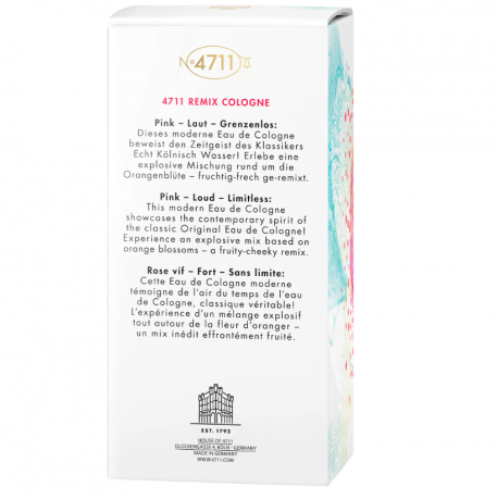 4711 Remix FESTIVAL VIBES Eau de Cologne Naturalspray Настоящая кёльнская туалетная вода, 100 мл