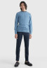 Tommy Hilfiger C-NECK Jumper heathered denim blue C-ШЕЯ Джемперы вересковый джинсовый синий