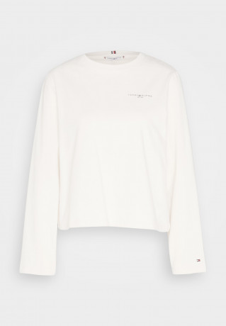 Tommy Hilfiger MINI LOGO Long sleeved top weathered white MINI LOGO Топ с длинными рукавами выветрившийся белый