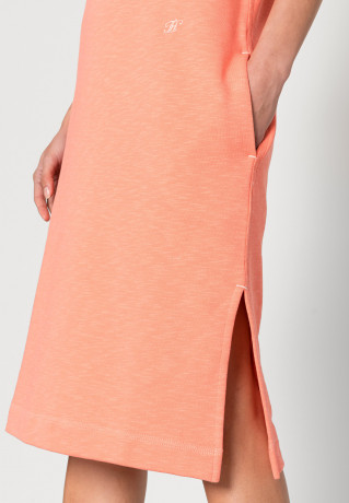 Tommy Hilfiger OPEN MIDI DRESS Day dress coral blossom ПЛАТЬЕ МИДИ OPEN Повседневное платье коралловый цвет
