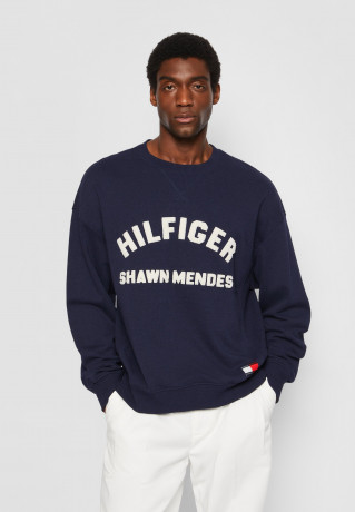 Tommy Hilfiger TOMMY HILFIGER X SHAWN MENDES CREWNECK UNISEX Sweatshirt carbon navy TOMMY HILFIGER X SHAWN MENDES CREWNECK UNISEX Толстовка углеродный флот