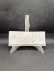 Панно-барельеф винтажное &quot;Аполлон и четыре музы&quot; (по мотивам Джозайи Веджвуда 1780 г.), керамика, 20.5 х 8 см, Германия, 1960-70гг.